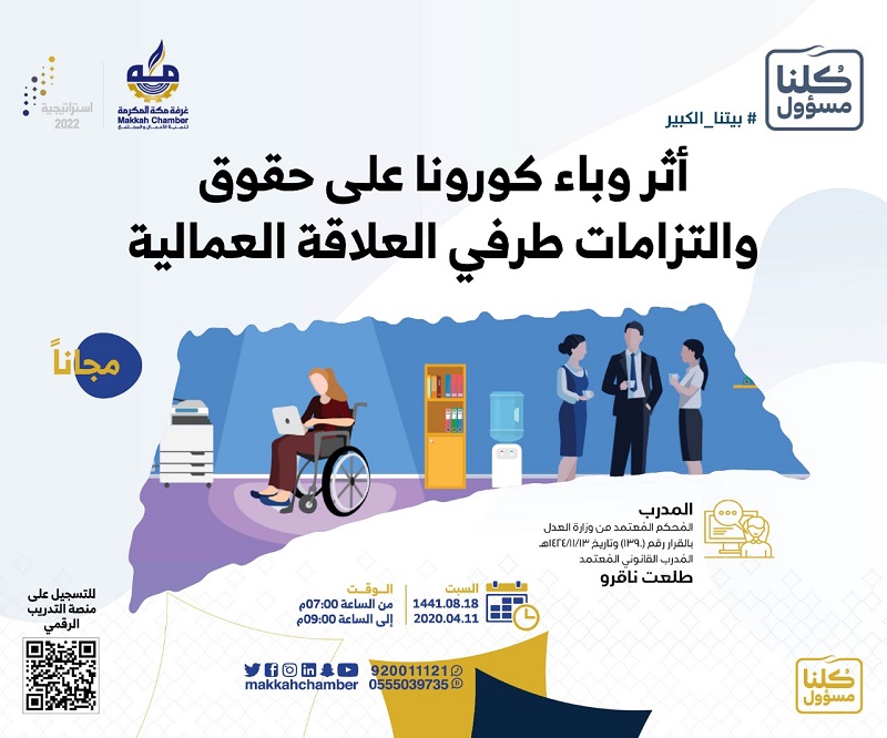 أثر وباء كورونا على حقوق والتزامات طرفي العلاقة العمالية الغرفة
